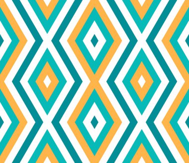 Eşkenar dörtgenli kusursuz soyut bir arkaplan. Sonsuz geometrik desen. Kusursuz geometrik desen. Vektör illüstrasyonu.