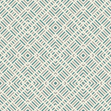 Soyut işaretlenmiş geometrik dikişsiz desen. Çizgili kare mozaik, fayans arkaplan, ambalaj kağıdı. Vektör illüstrasyonu.       