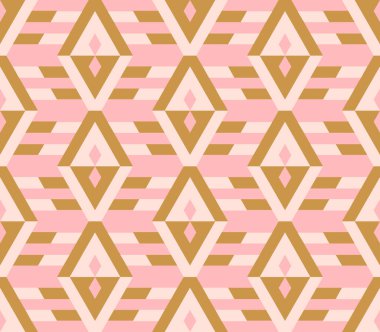 Eşkenar dörtgenli etniksiz bir model. Kabile geometrik arka planı. Vektör illüstrasyonu.