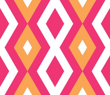 Zigzag, üçgen, eşkenar dörtgen, çizgi. Geometrik şekillerin sonsuzluk arka planı. Renkli mozaik desenli desen. Renkli geometrik arka plan. Vektör illüstrasyonu.