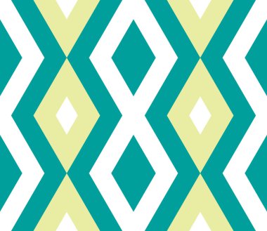 Zigzag, üçgen, eşkenar dörtgen, çizgi. Geometrik şekillerin sonsuzluk arka planı. Renkli mozaik desenli desen. Renkli geometrik arka plan. Vektör illüstrasyonu.