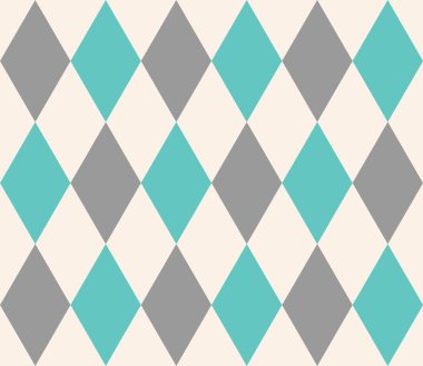 Eşkenar dörtgenli, soyut geometrik, dikişsiz desen. Geometrik şekillerin sonsuz arkaplanı. Vektör illüstrasyonu.