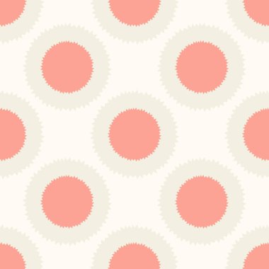 Renkli, soyut, jeo-kusursuz desen. Polka nokta geometrik arka plan. Vektör illüstrasyonu. 