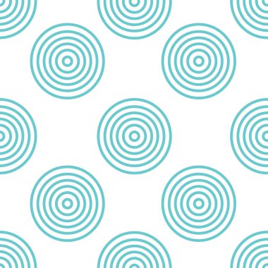 Beyaz zemin üzerinde tek renkli ince eşmerkezli daireler olan soyut, dikişsiz desen. İnce çizgilerden oluşan eşmerkezli halkaları olan soyut yuvarlak, pürüzsüz bir desen. Vektör illüstrasyonu.