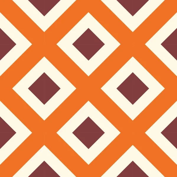 Schéma Géométrique Sans Couture Damier Abstrait Avec Losanges Mosaïque Carrée — Image vectorielle