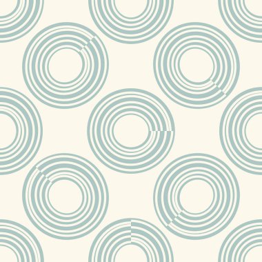 Soyut, kusursuz daireler, halkalar. Vektör illüstrasyonu. 