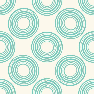 Soyut, kusursuz daireler. Vektör illüstrasyonu. 