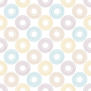 Soyut, kusursuz daireler, halkalar. Vektör illüstrasyonu. 