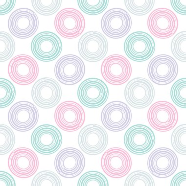 Soyut, kusursuz daireler. Vektör illüstrasyonu. 
