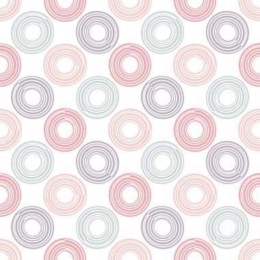 Soyut, kusursuz daireler. Vektör illüstrasyonu. 
