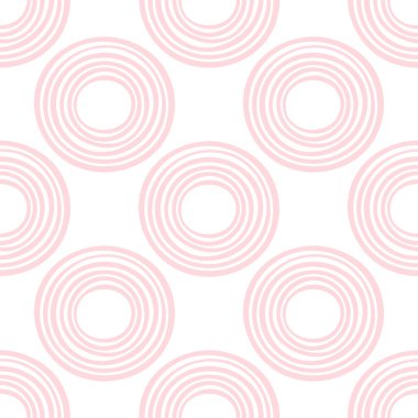 Çemberli, soyut, pürüzsüz desen. Geometrik arkaplan. Vektör illüstrasyonu.