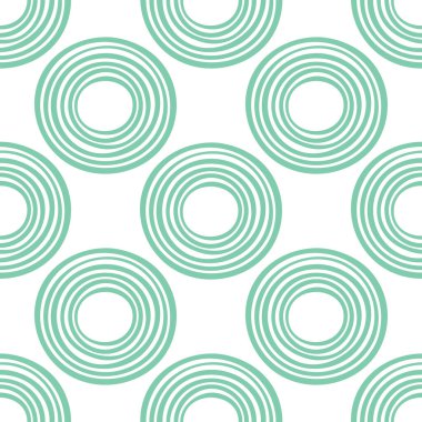 Çemberli, soyut, pürüzsüz desen. Geometrik arkaplan. Vektör illüstrasyonu.