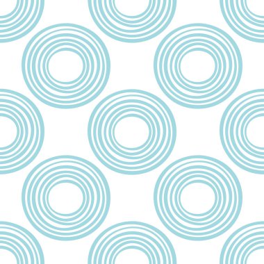 Çemberli, soyut, pürüzsüz desen. Geometrik arkaplan. Vektör illüstrasyonu.