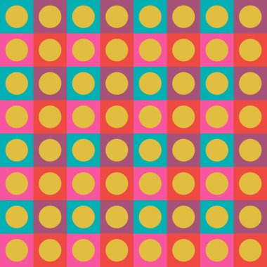 Dairelerle işaretlenmemiş desen. Soyut geometrik arkaplan. Vektör illüstrasyonu. 