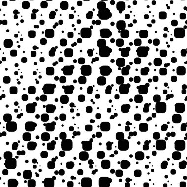 Noktalı, daireli kusursuz soyut bir arka plan. Yuvarlak kare. Dağınık sonsuzluk benekli geometrik desen. Vektör illüstrasyonu.   