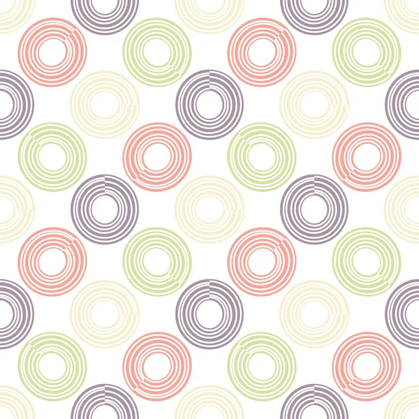 Çemberli, soyut, pürüzsüz desen. Geometrik arkaplan. Vektör illüstrasyonu.