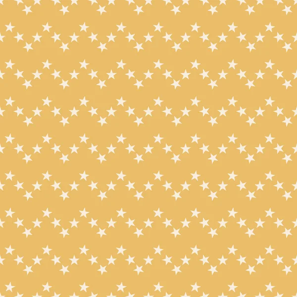 Звезды Золоте Зигзагообразные Полоски Бесшовный Абстрактный Фон Геометрический Узор Бесконечности — стоковый вектор