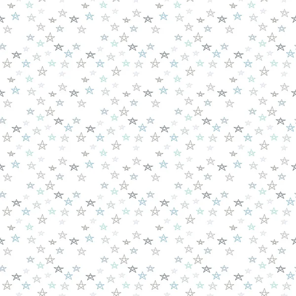Бесшовный Рисунок Звезды Каракули Тонкая Линия Фона Векторная Иллюстрация — стоковый вектор