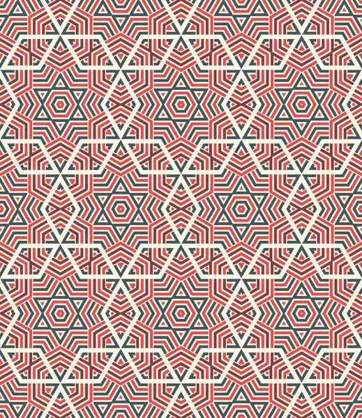 Hexagone Rayé Triangle Losange Motif Étoile Sans Couture Fond Géométrique — Image vectorielle