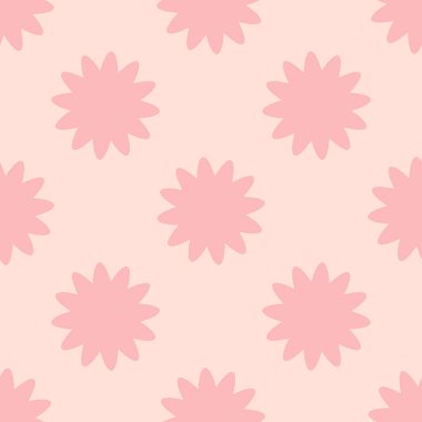 Sevimli, renkli, soyut, dikişsiz bir yıldız deseni. Puantiyeli arka plan. Vektör illüstrasyonu.  