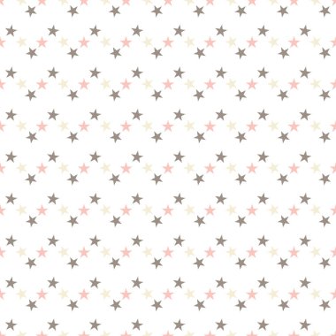 Beyaz zemin üzerinde yıldızlar olan kusursuz desen. Vektör illüstrasyonu.