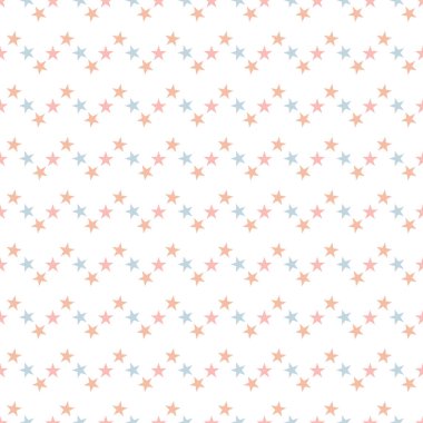 Beyaz zemin üzerinde yıldızlar olan kusursuz desen. Vektör illüstrasyonu.