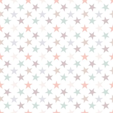 Soyut, pürüzsüz desenli, renkli yıldızlar. Vektör illüstrasyonu.