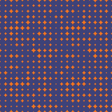 Yarım ton, yıldızlı, eşkenar dörtgen, çukurluk kareli soyut arkaplan. Sonsuz geometrik desen. Vektör illüstrasyonu.       