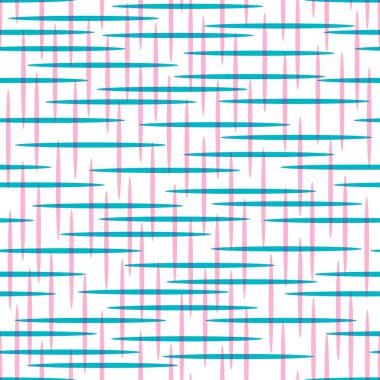 İnce renkli şeffaf kesişen çizgilerle soyut, pürüzsüz desen. Vektör illüstrasyonu.