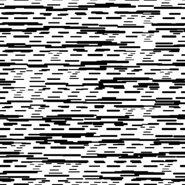 Doğrusal geometrik dikişsiz desen. Siyah beyaz desenli arka plan, kareler, şeritler. Vektör illüstrasyonu.