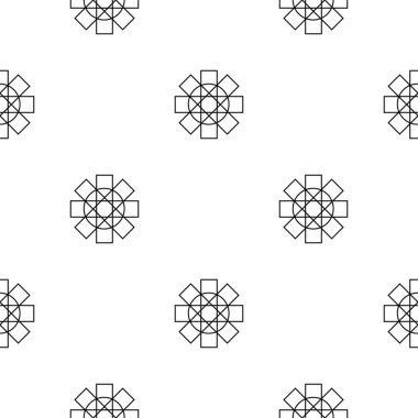 Karalama geometrik güneş puantiyeli, soyut, pürüzsüz desen. Küçük daireleri olan soyut bir arka plan. Vektör illüstrasyonu.    