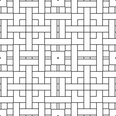 İnce çizgili kare dikişsiz desen. Doğrusal geometrik arkaplan. Paket kağıdı. Vektör illüstrasyonu.       