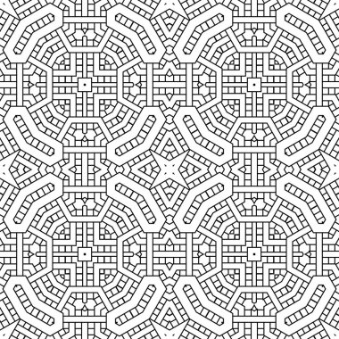 İnce çizgili kare dikişsiz desen. Doğrusal geometrik arkaplan. Paket kağıdı. Vektör illüstrasyonu.       