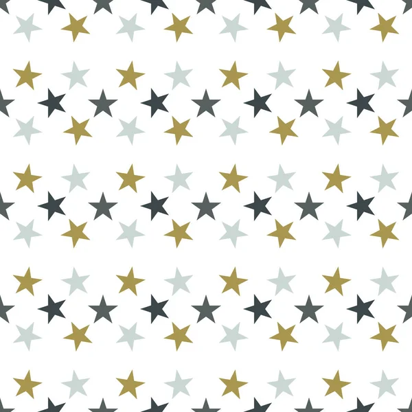 Seamless Pattern Stars White Background Vector Illustration — Stock Vector