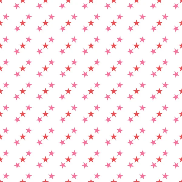 Seamless Pattern Stars White Background Vector Illustration — Stock Vector