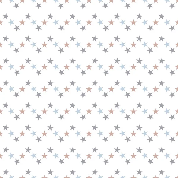 Beyaz zemin üzerinde yıldızlar olan kusursuz desen. Vektör illüstrasyonu.