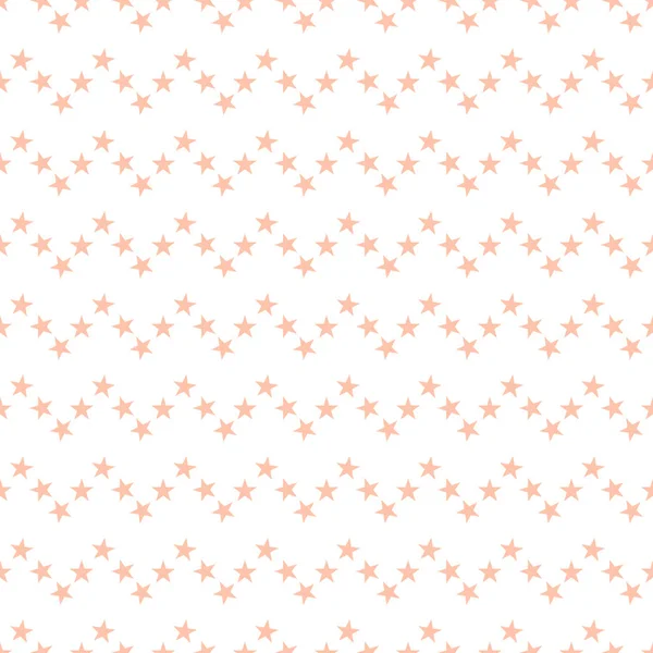 Motif Sans Couture Avec Jolies Étoiles Orange Pastel Sur Fond — Image vectorielle