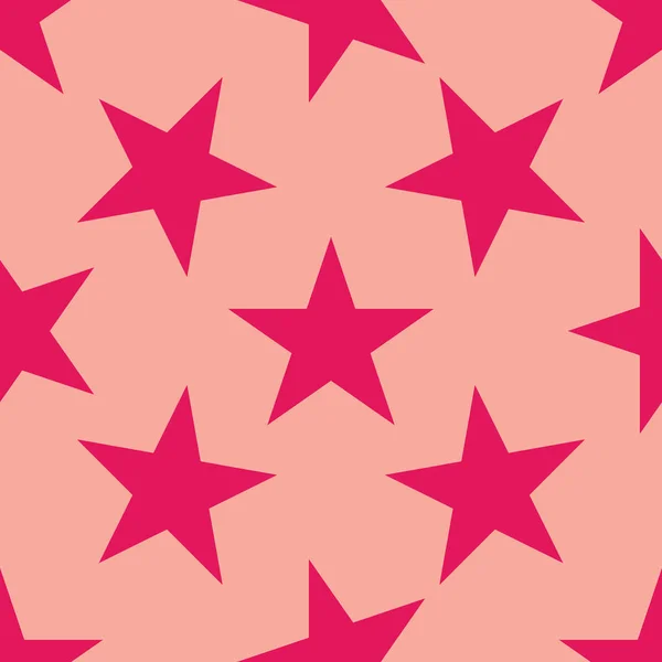 Seamless Pattern Blue Stars White Background Vector Illustration — Stock Vector