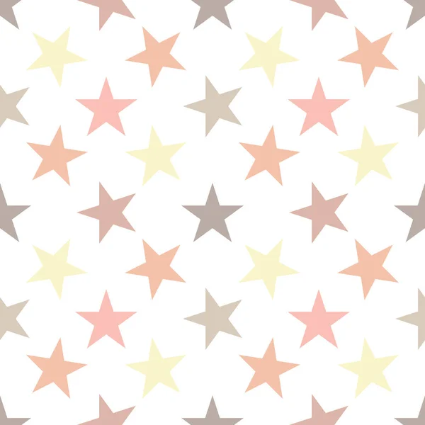 Seamless Pattern Stars White Background Vector Illustration — Stock Vector