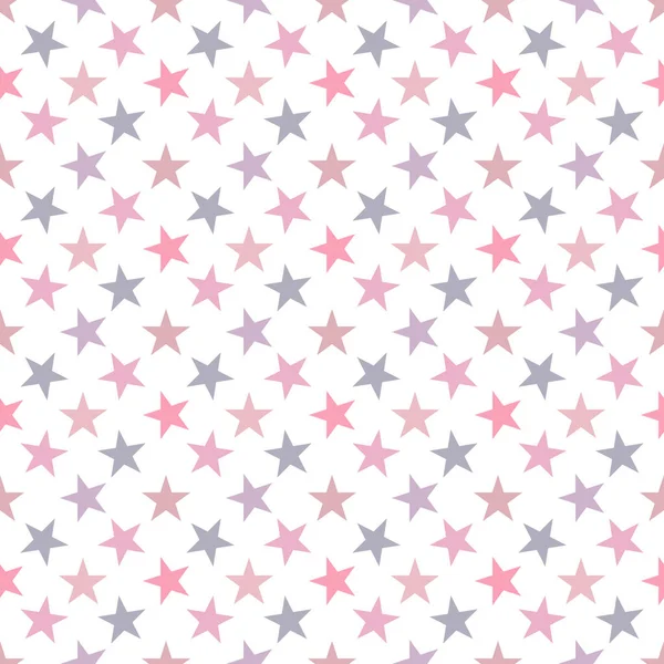 Απρόσκοπτη Μοτίβο Αστέρια Λευκό Φόντο Εικονογράφηση Διανύσματος — Διανυσματικό Αρχείο