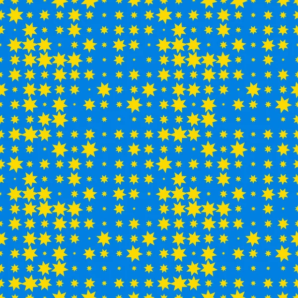 Nahtloser Abstrakter Hintergrund Mit Sternen Unendliches Geometrisches Muster Vektorillustration — Stockvektor