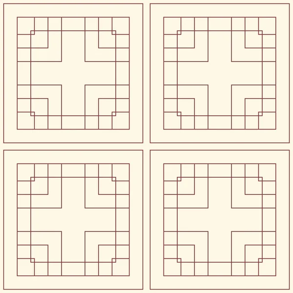 Abstrato Linha Fina Quadriculado Padrão Geométrico Sem Costura Listrado Mosaico —  Vetores de Stock