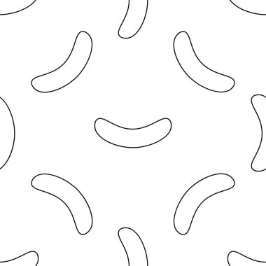 Çubuklu, kemerli, soyut kaotik desenler. Geometrik şekiller. Vektör illüstrasyonu.     