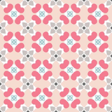 Soyut geometrik dikişsiz desen. Döşeme arkaplanı. Farklı şekillerde sonsuzluk ambalaj kağıtları. Yaratıcı doku. Vektör illüstrasyonu.  