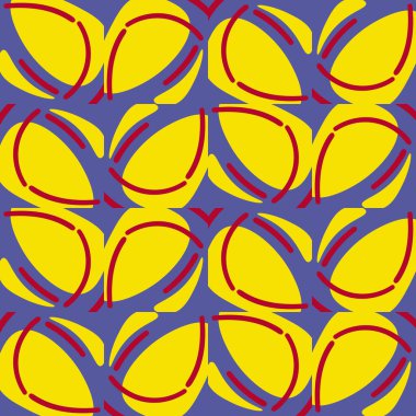 Çizgi film soyut geometrik kusursuz desen. Coğrafi fayans. Farklı şekillerde sonsuzluk ambalaj kağıtları. Yaratıcı doku. Vektör illüstrasyonu.   