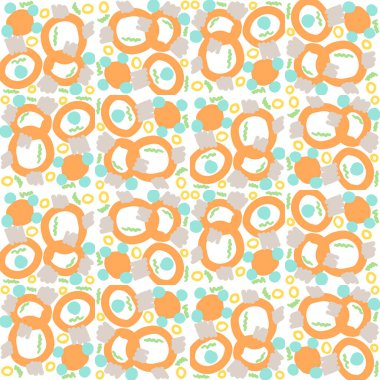 Soyut geometrik dikişsiz desen. Döşeme arkaplanı. Farklı şekillerde sonsuzluk ambalaj kağıtları. Yaratıcı doku. Vektör illüstrasyonu.    