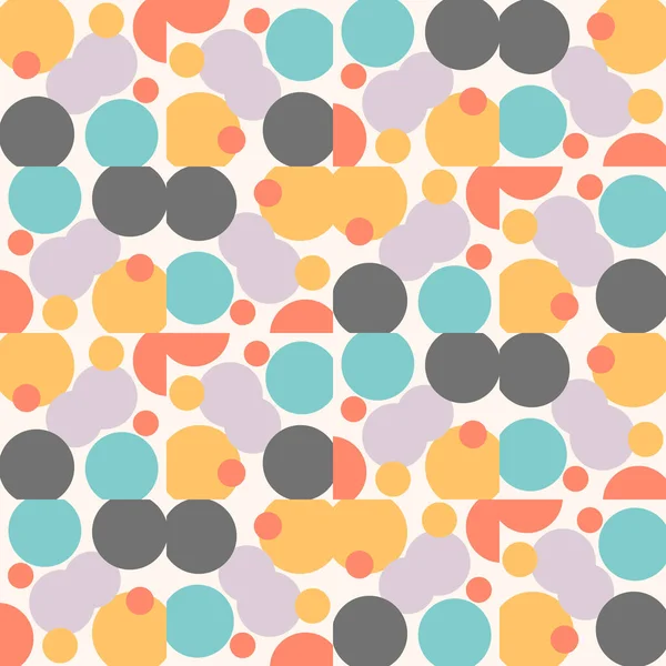 Abstract Dotted Seamless Pattern Background Circles Tile Mosaic Infinity Card — Stock Vector