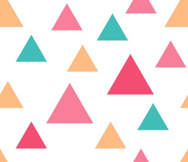 Üçgen arka plan. Kusursuz geometrik desen. Kusursuz soyut üçgen geometrik arkaplan. Sonsuz geometrik desen. Vektör illüstrasyonu.