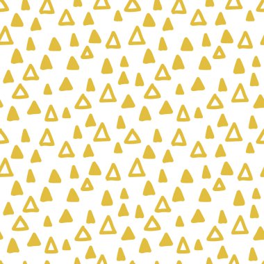 Kusursuz el çizimi geometrik desen. Kusursuz soyut karalama üçgeni geometrik arka plan. Sonsuz geometrik desen. Vektör illüstrasyonu.