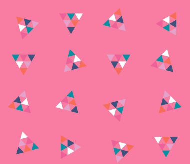 Üçgen arka plan. Kusursuz geometrik desen. Kusursuz soyut üçgen geometrik arkaplan. Sonsuz geometrik desen. Vektör illüstrasyonu.